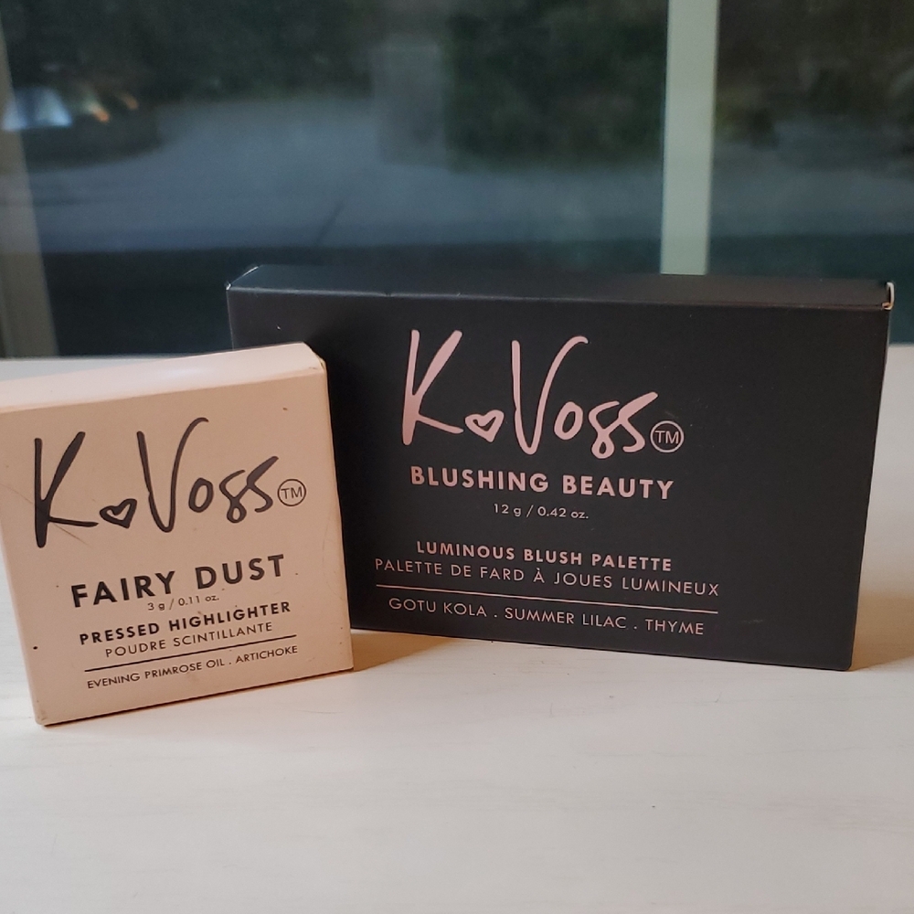 K Voss Blushing Beauty Palette & Fairy Dust Highlighter